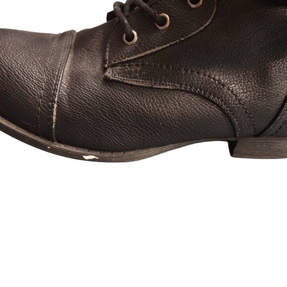 Herstyle Black Southwestern Contrast High or Low Combat Boots - Picture 6 of 10